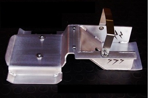 Picture of YFZ 450 RACING SPROCKET GUARD STAINLESS WITH SHOCK COVER